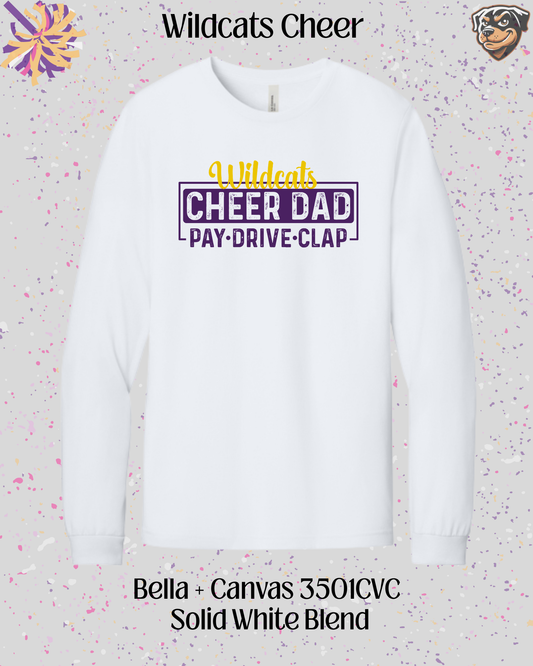 Wildcats Cheer Dad Long Sleeve