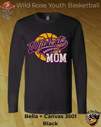 Wildcat Youth Basketball Mom Long Sleeve