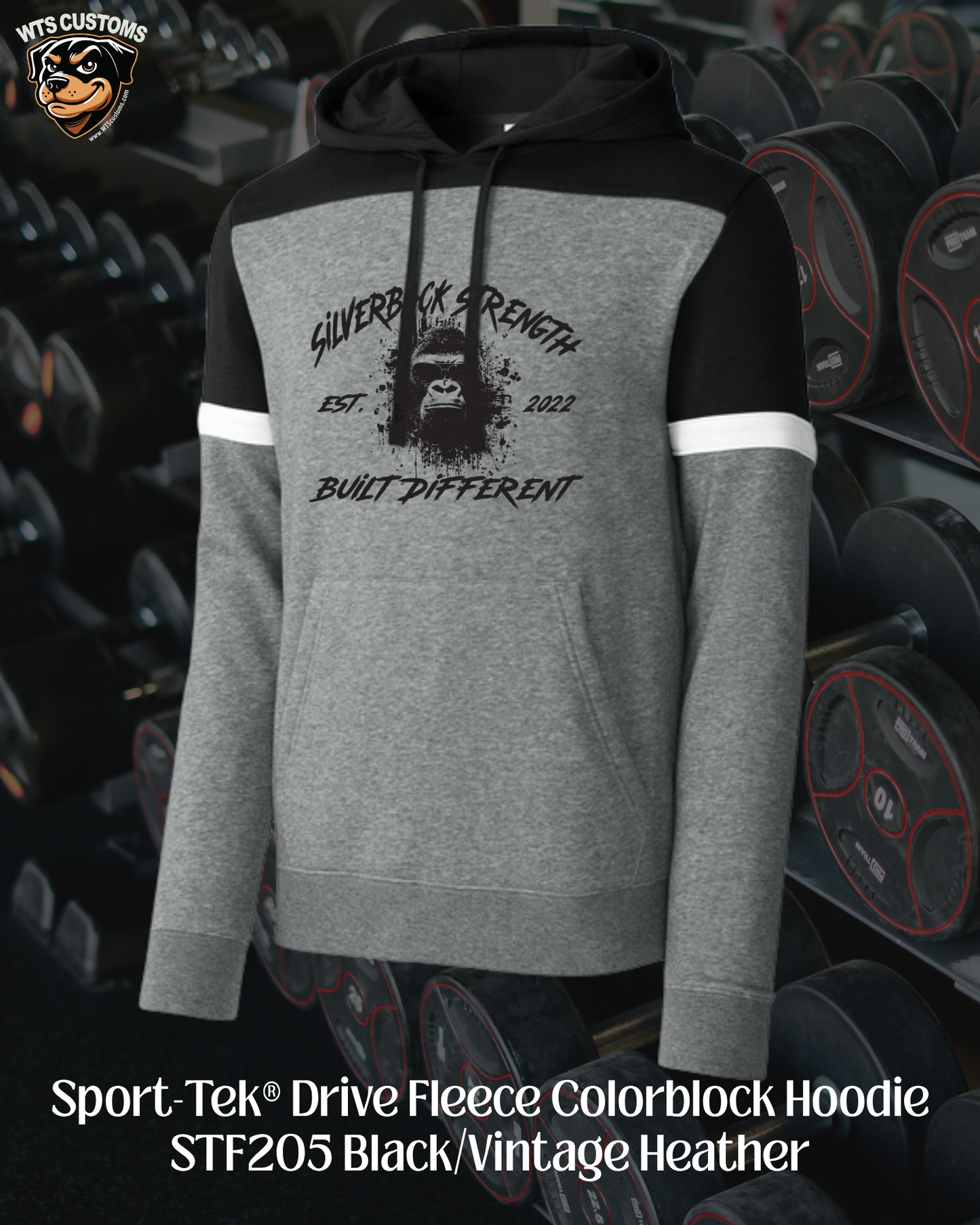 Silverback Built Different Hoodie