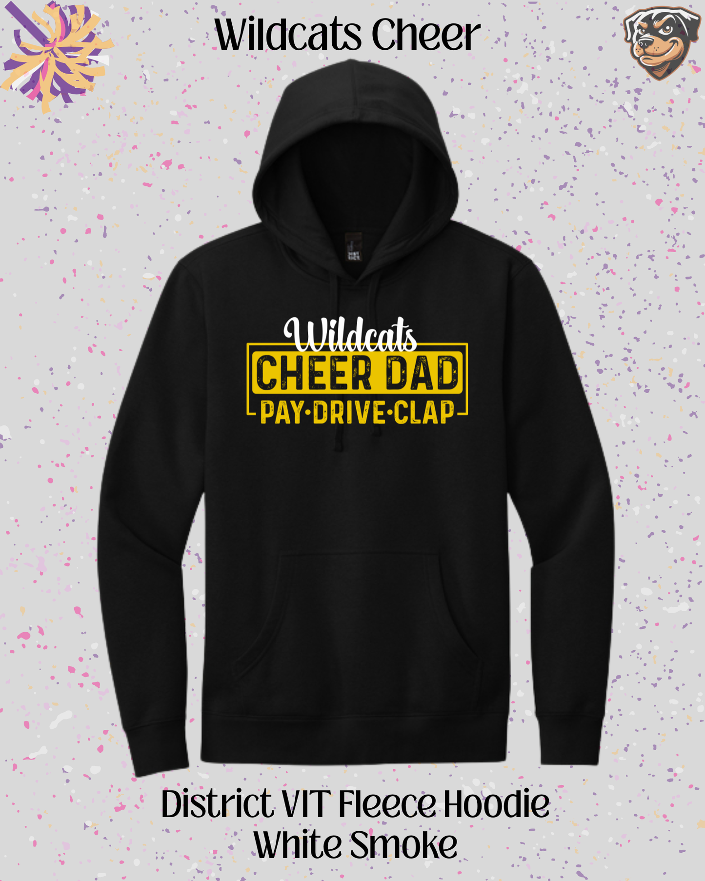 Wildcats Cheer Dad Hoodie