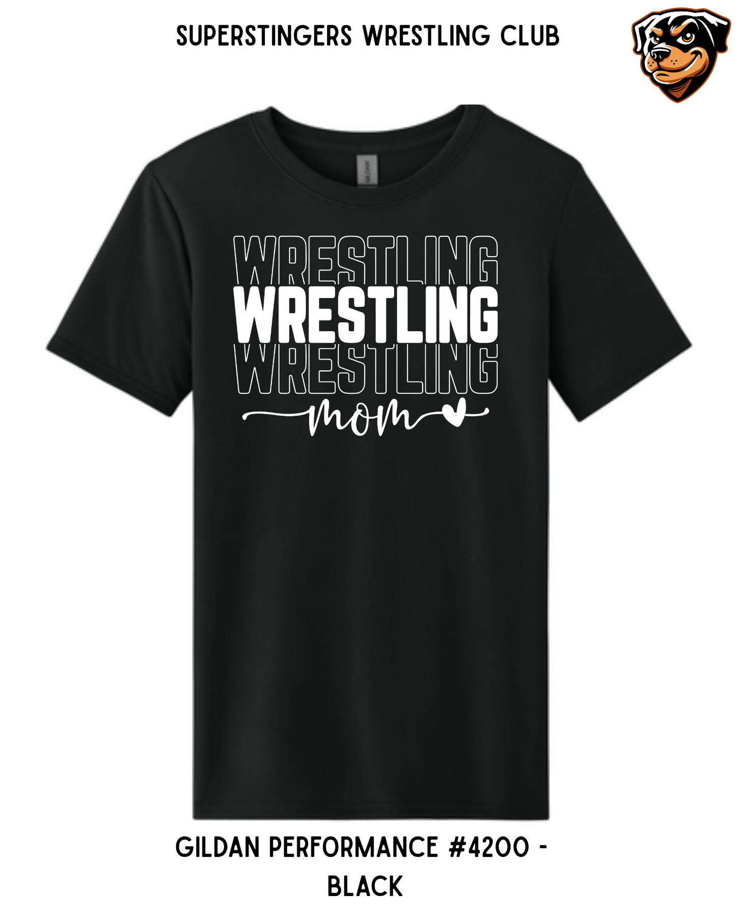 Super Stingers Wrestling Mom Performance Tee