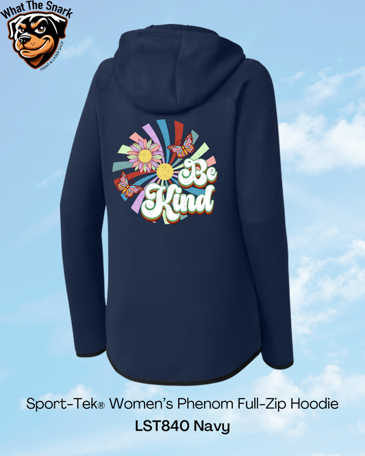 Retro Be Kind Womens Performance Hoodie