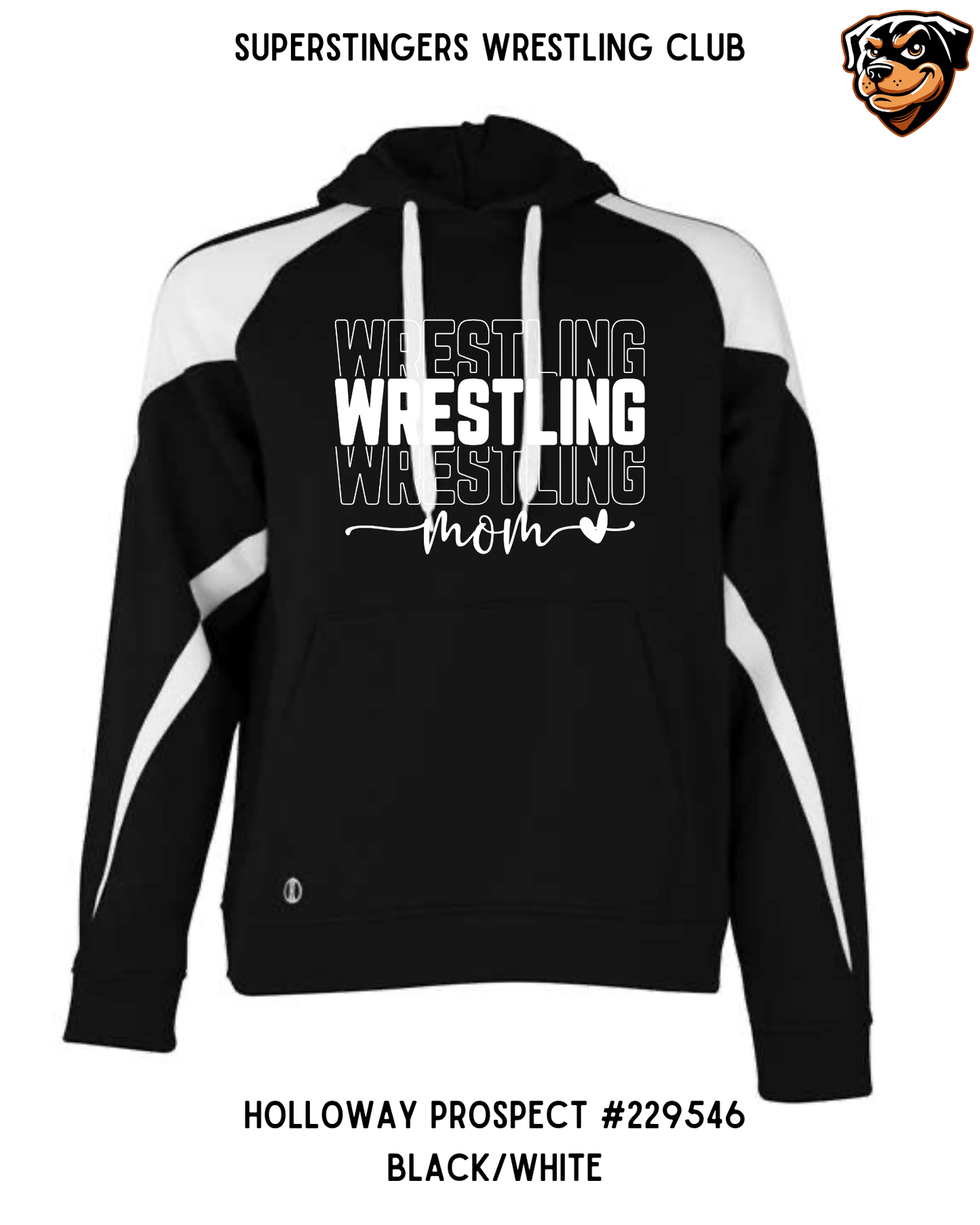 Super Stingers Wrestling Mom Hoodies