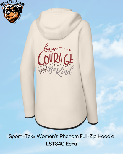 Have Courage Be Kind Mountain Womens Performance Hoodie
