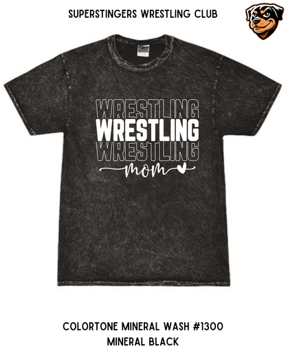 Super Stingers Crazy Wrestling Mom Tie-Dye Tee