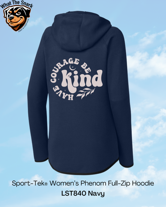 Have Courage Be Kind Womens Performance Hoodie