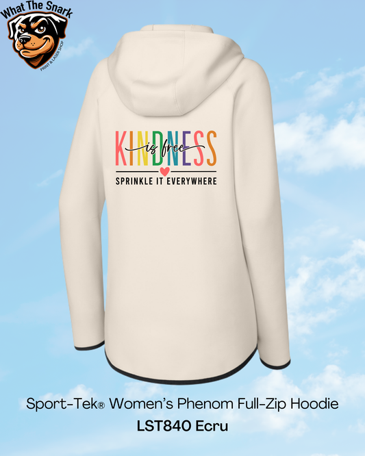 Kindness is Free Womens Performance Hoodie