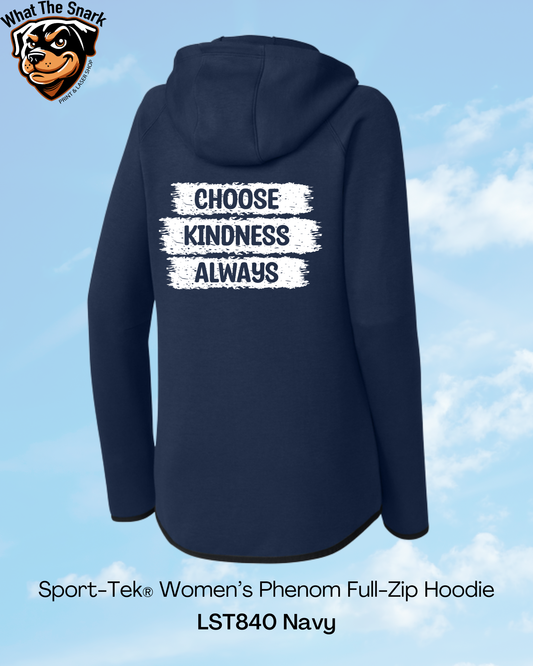Choose Kindness Always Womens Performance Hoodie