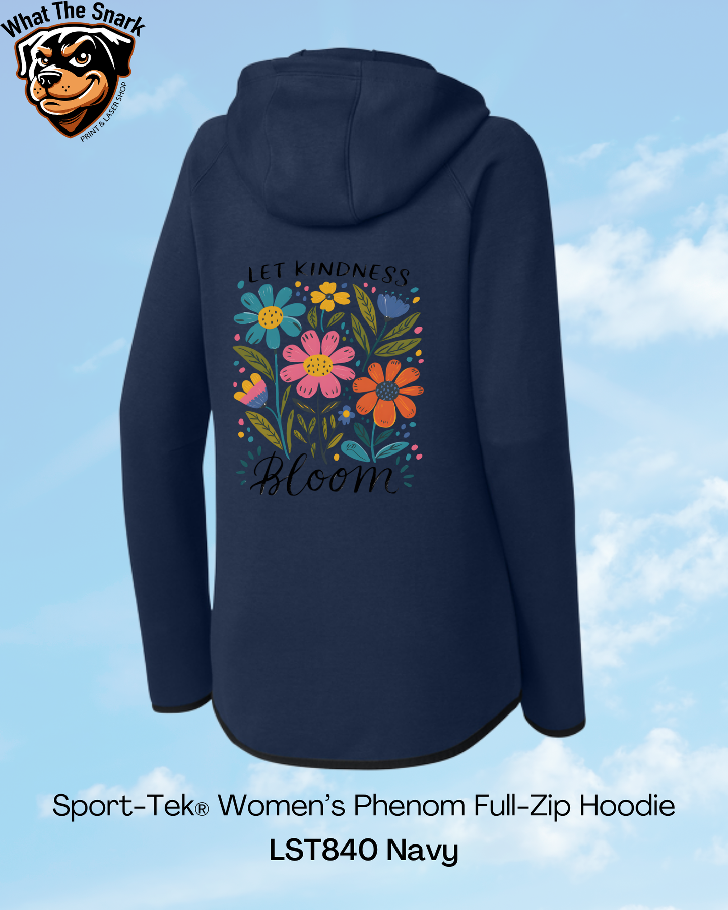 Let Kindness Bloom Womens Performance Hoodie