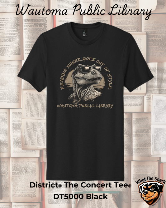 WPL Reading Never Goes Out of Style Adult Tee