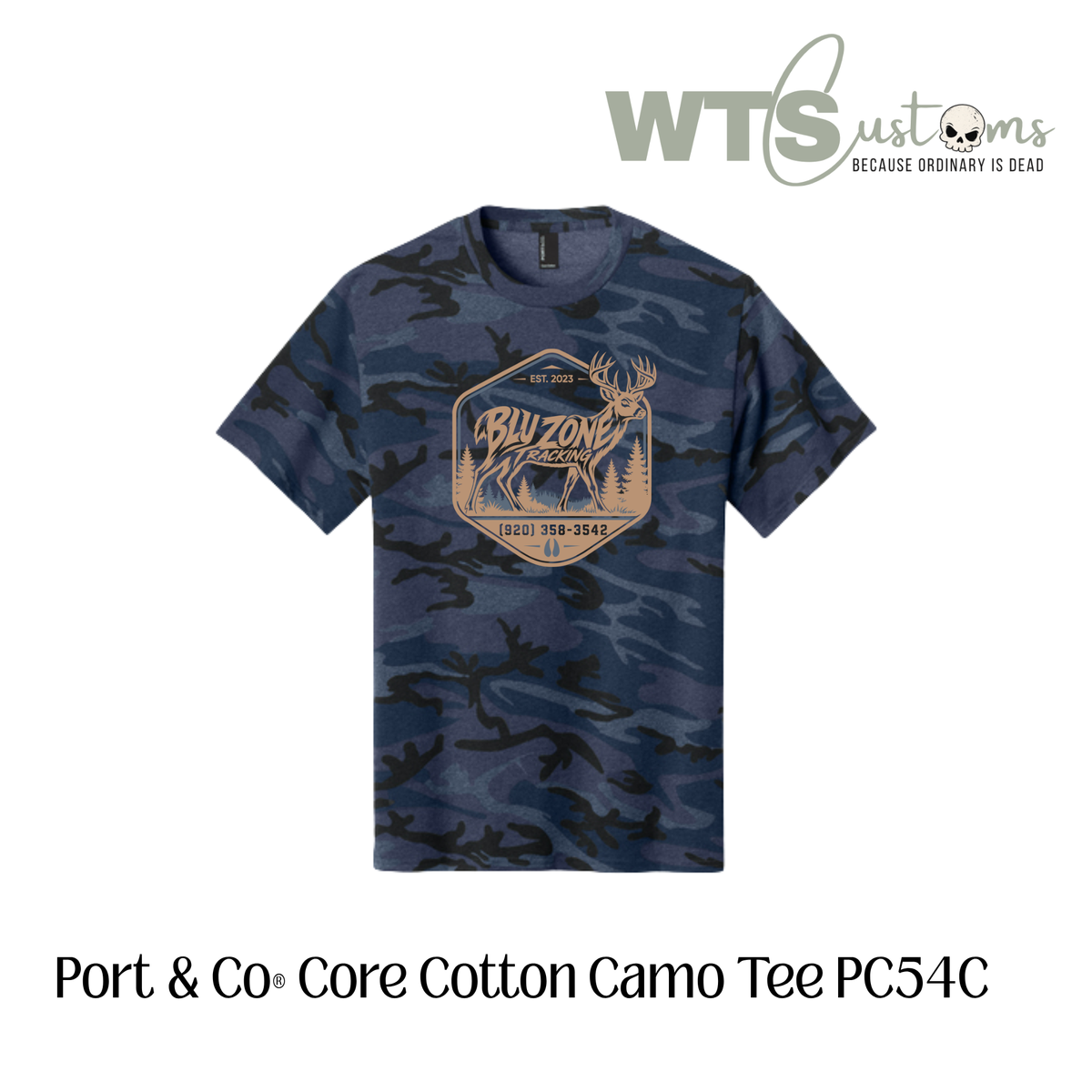 Blu Zone Camo Tee