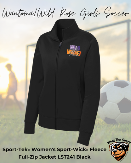 WWR Girls Soccer Wild Hornets Ladies Full Zip Fleece