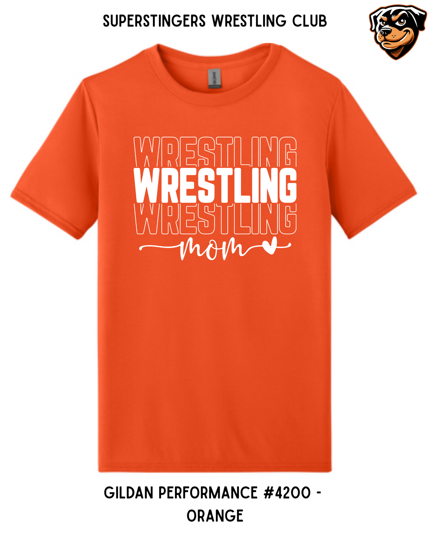 Super Stingers Wrestling Mom Performance Tee