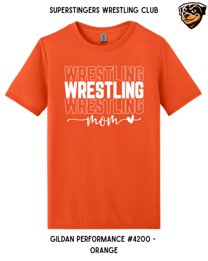 Super Stingers Wrestling Mom Performance Tee