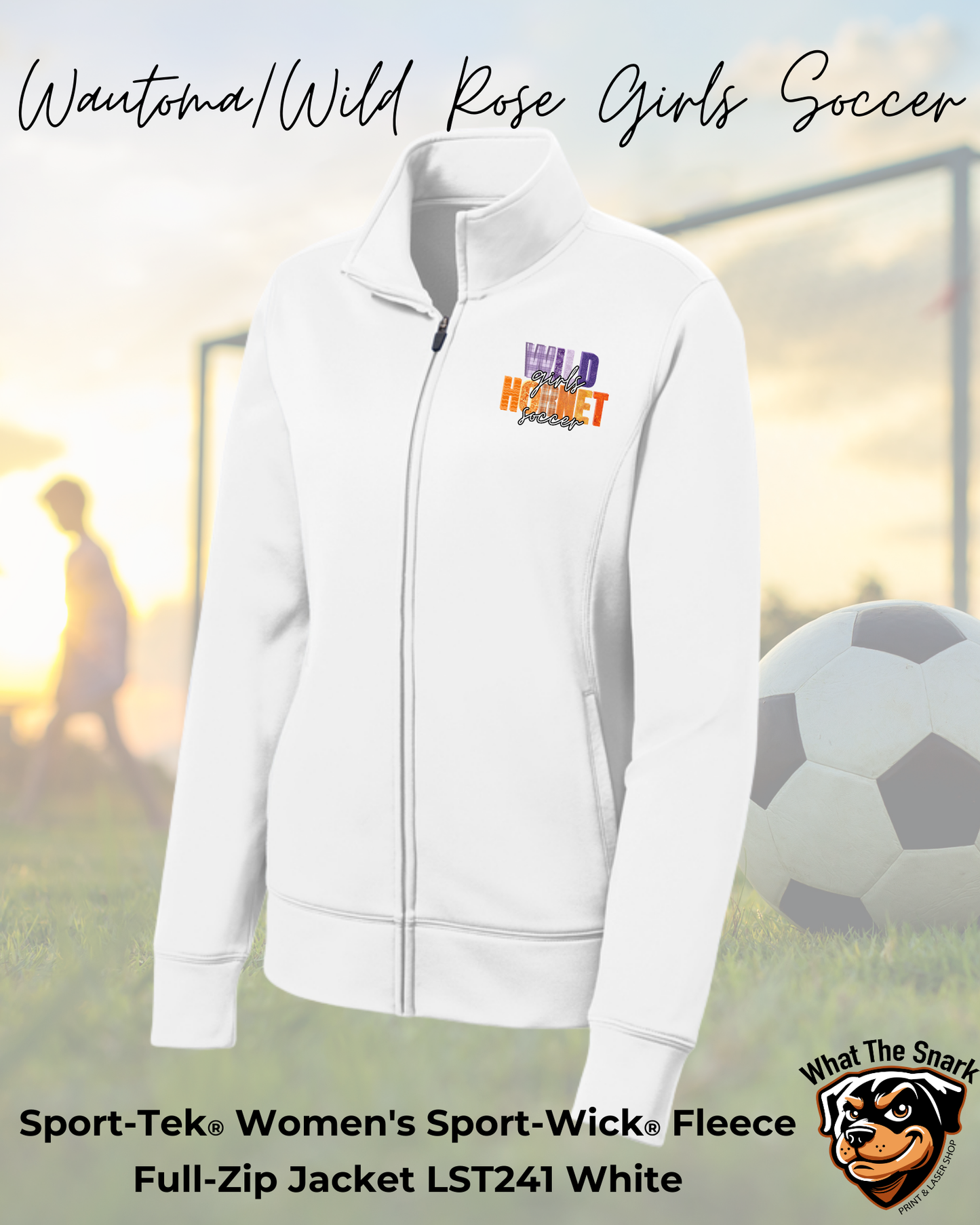 WWR Girls Soccer Wild Hornets Ladies Full Zip Fleece