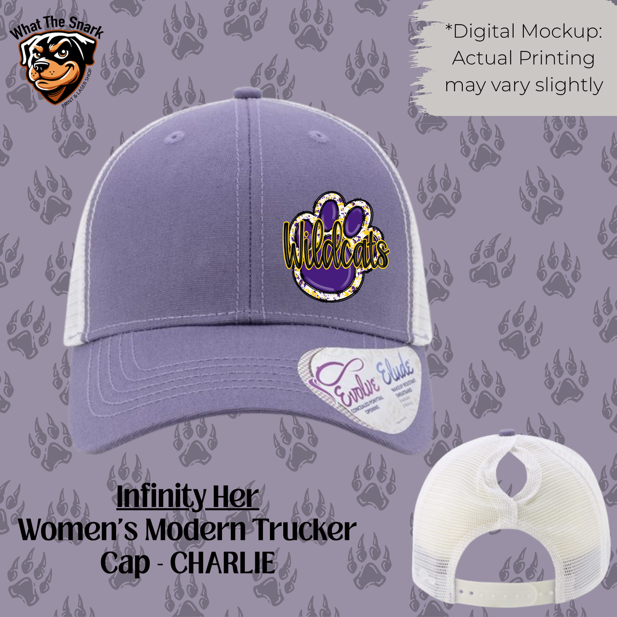 Women's Colorful Paw Print Hat