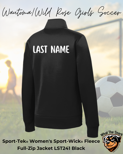 WWR Girls Soccer Logo Ladies Full Zip Fleece