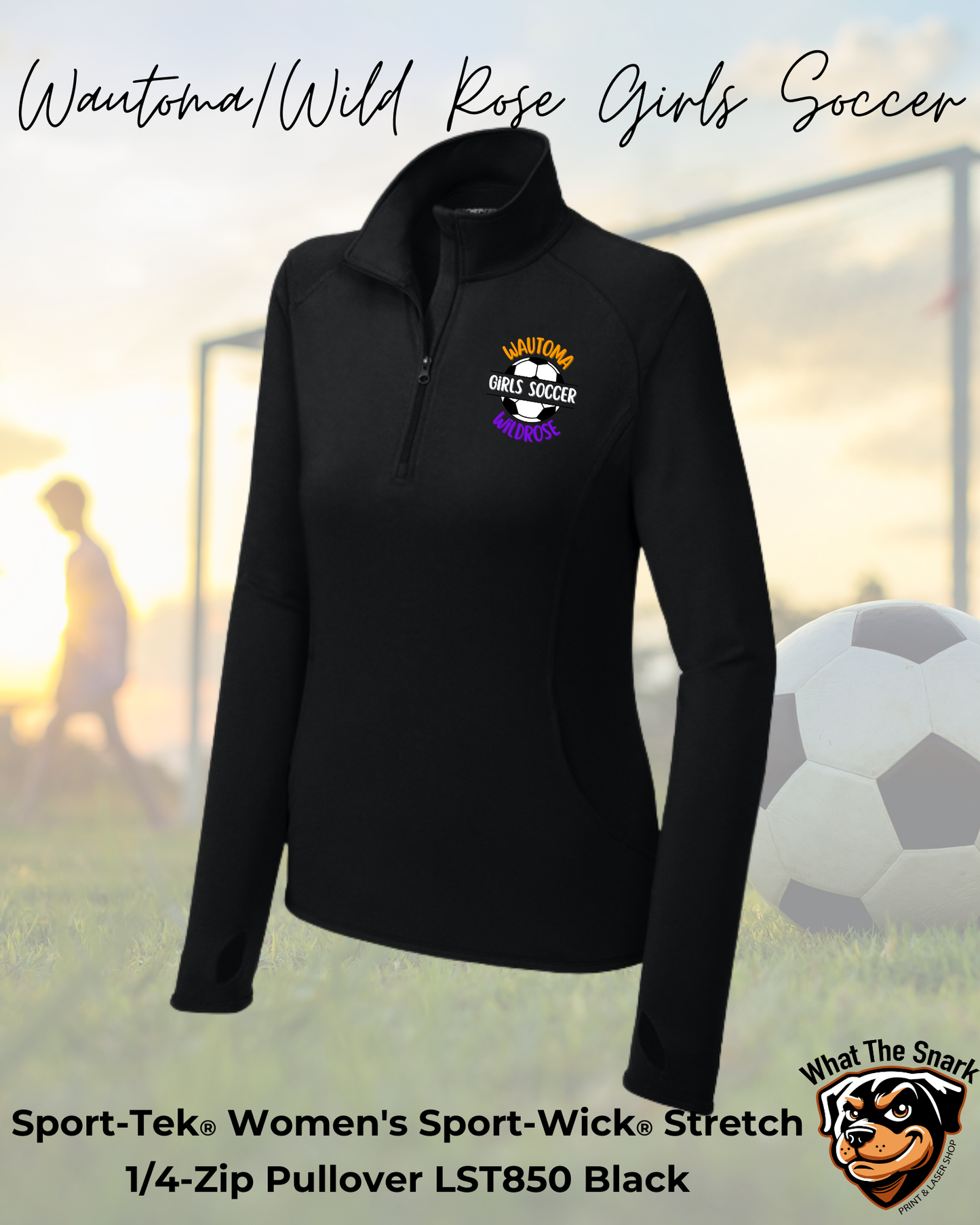 WWR Girls Soccer Full Back 1/4 Zip