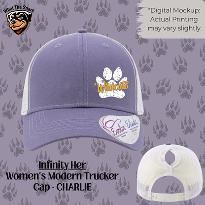 Women's Grunge Paw Print Hat