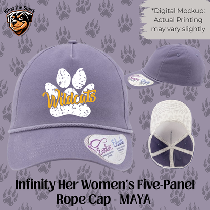 Women's Grunge Paw Print Hat