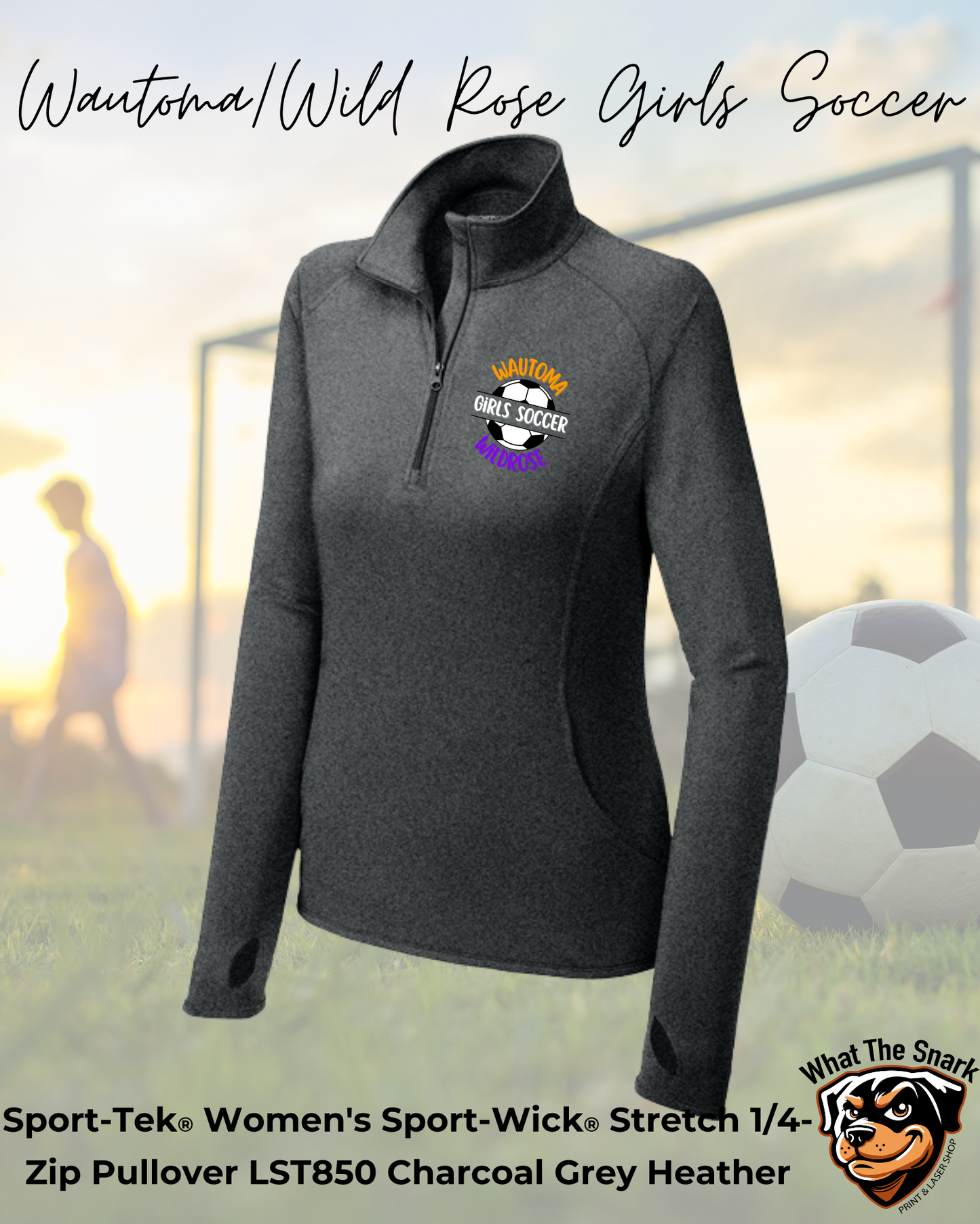 WWR Girls Soccer Full Back 1/4 Zip