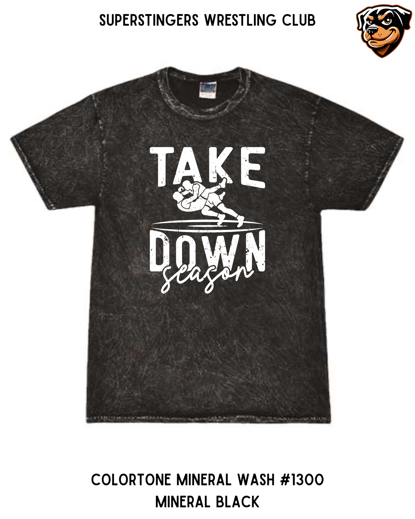 Super Stingers Take Down Season Tie-Dye Tee
