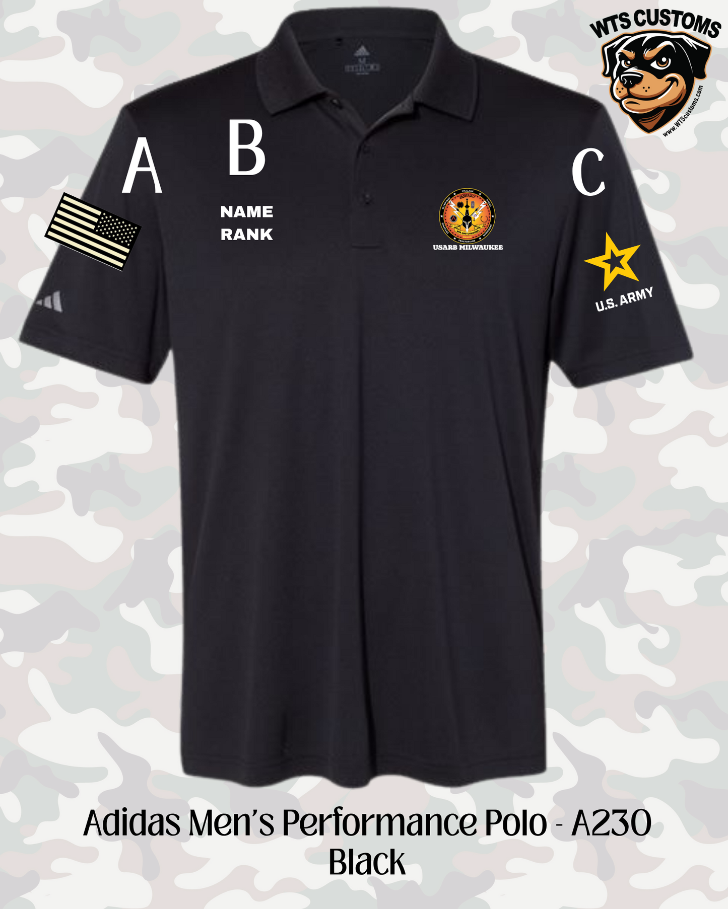 USARB Adidas Men's Polo