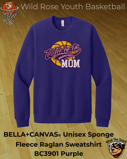 Wildcat Youth Basketball Mom Fleece Crewneck