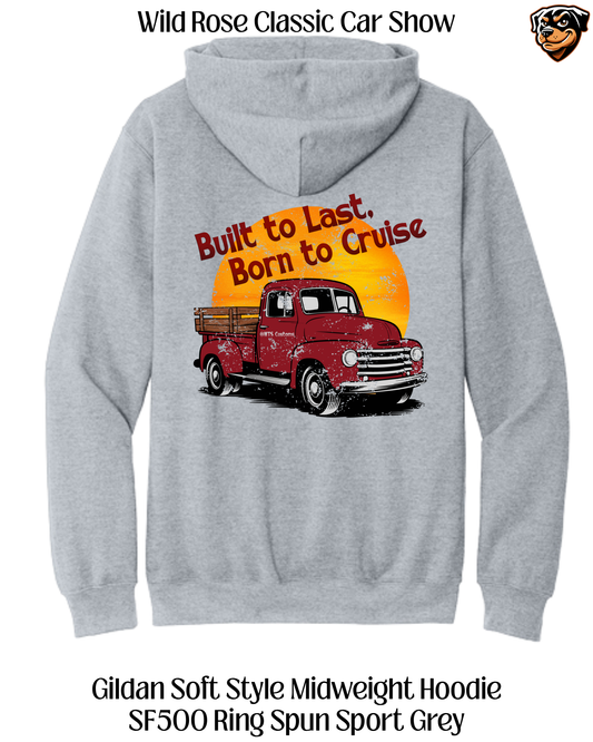 WR Classic Car Show Built To Last, Born to Cruise Hoodie