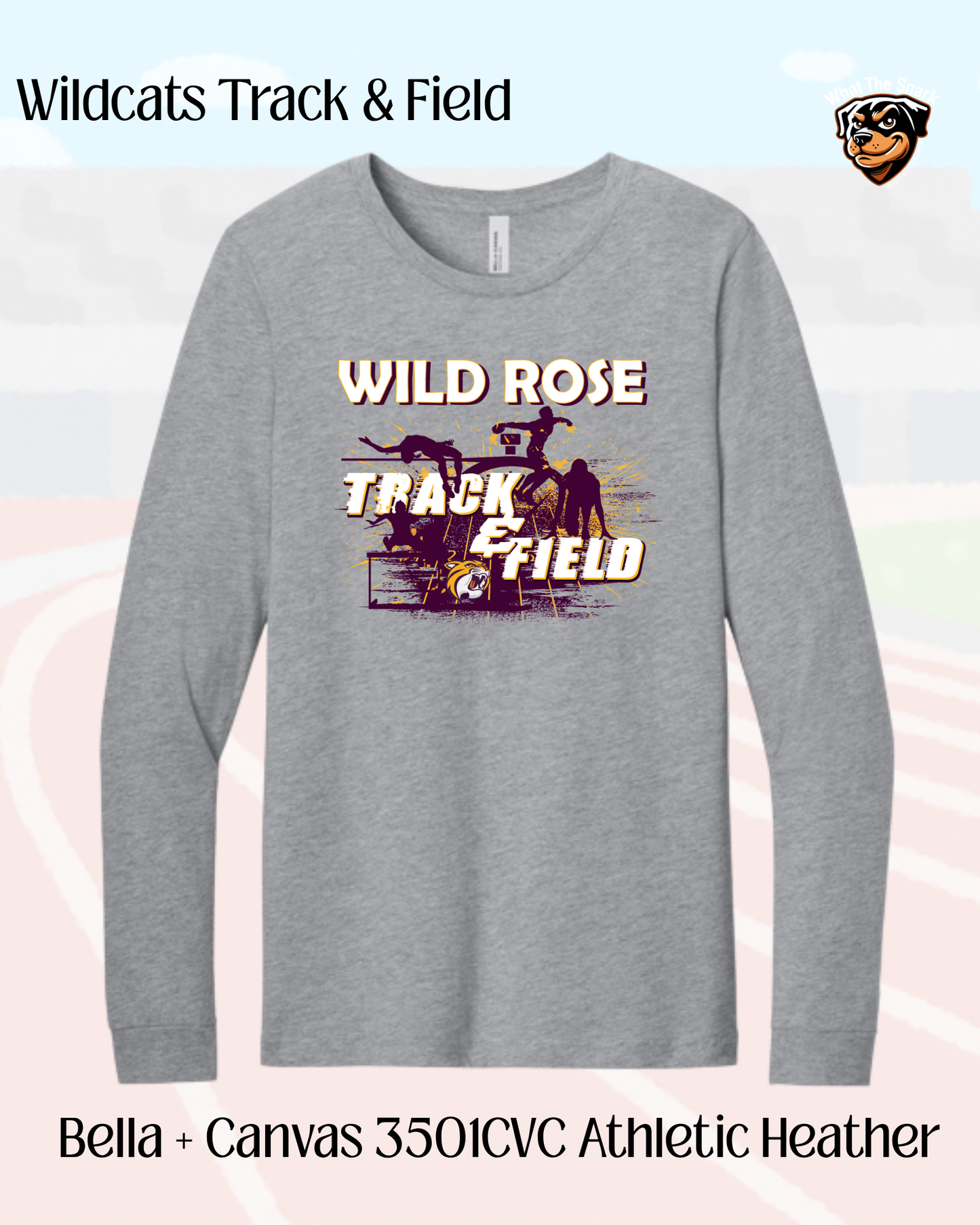 Wild Rose Track and Field Cotton Long Sleeve.