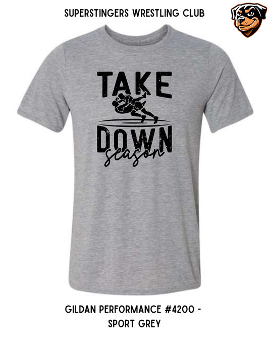Super Stingers Take Down Season Youth Performance Tee