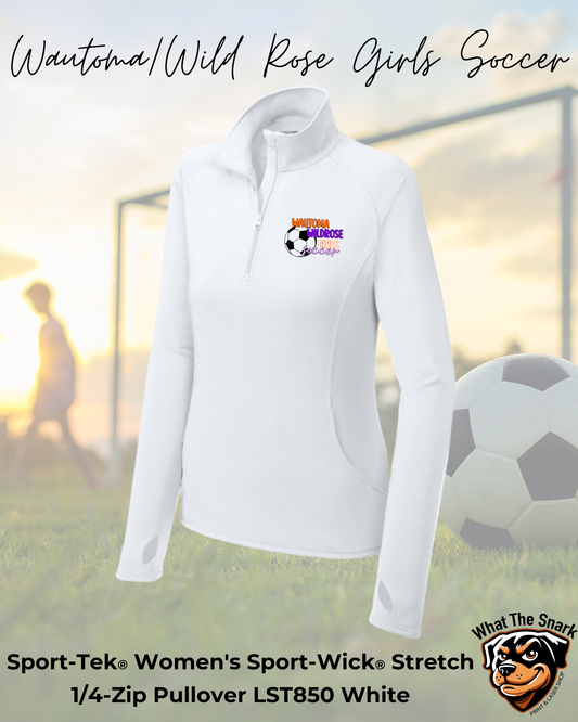 WWR Girls Soccer Logo Ladies 1/4 Zip