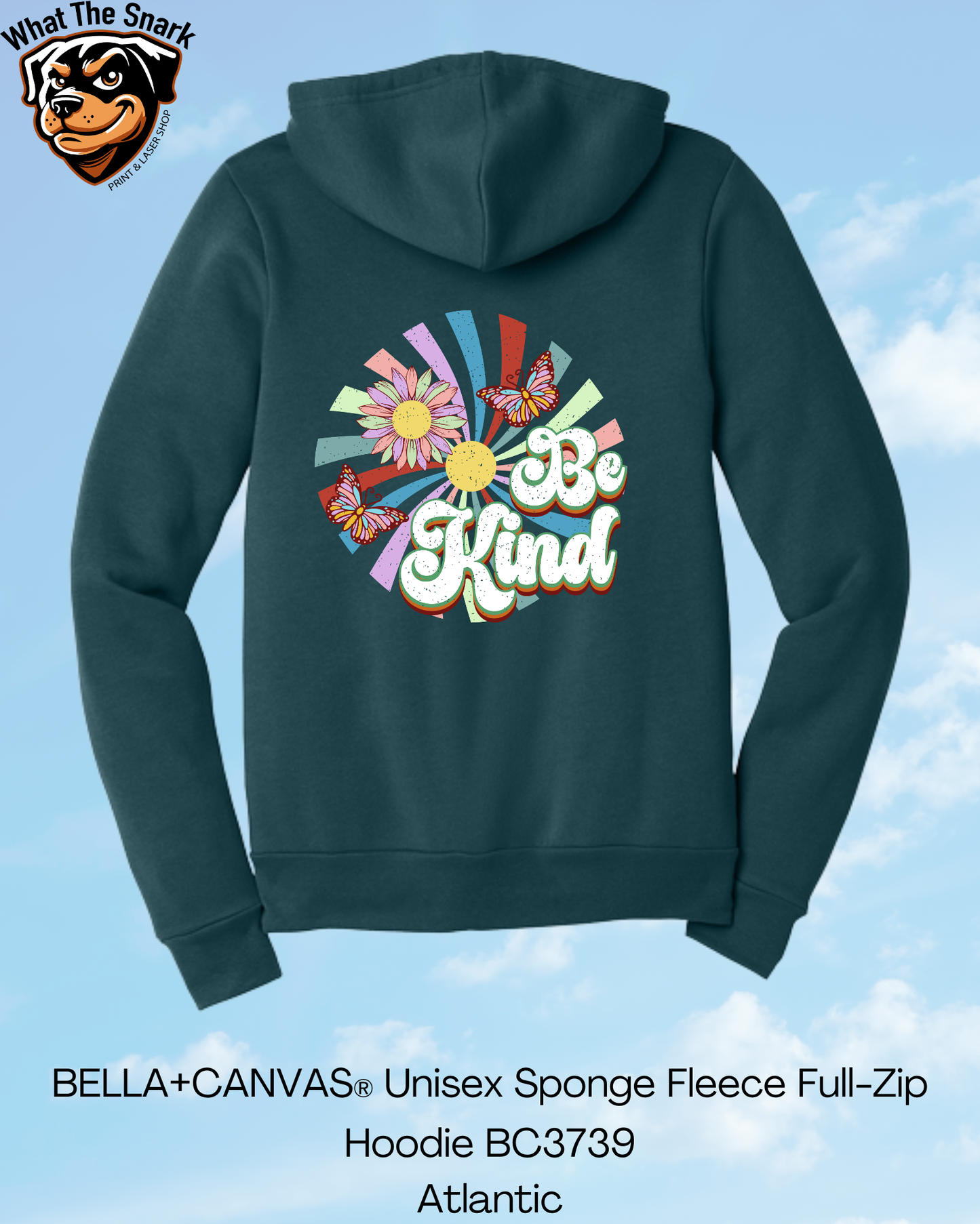 Retro Be Kind Full Zip Hoodie