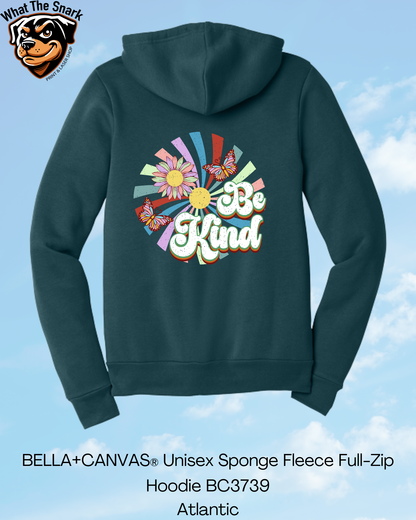 Retro Be Kind Full Zip Hoodie