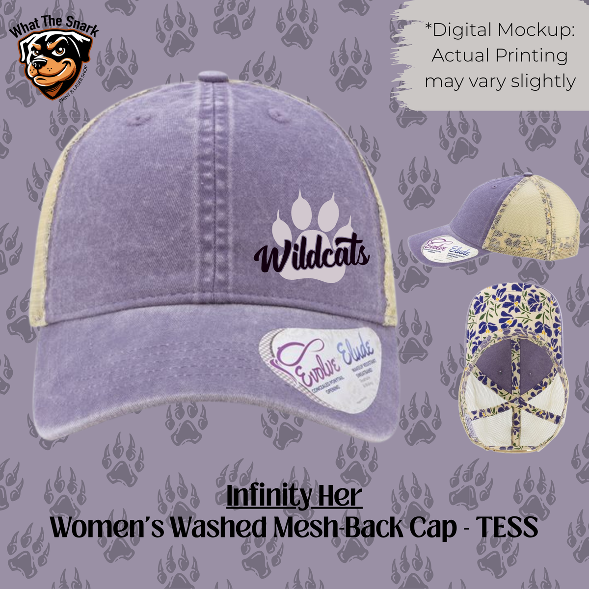 Women's Wildcats Purple Paw Hat