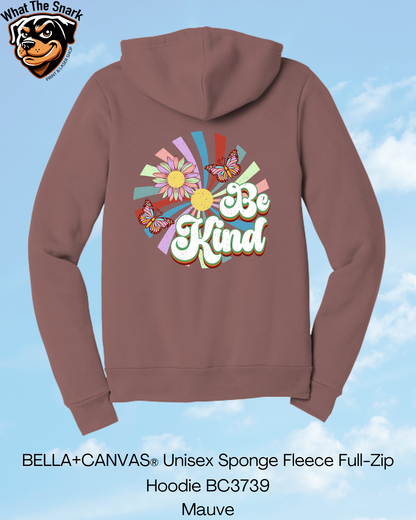 Retro Be Kind Full Zip Hoodie