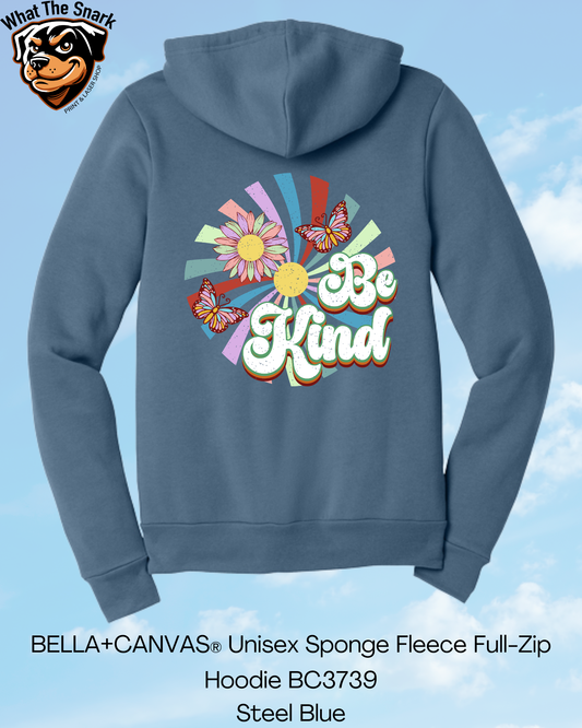 Retro Be Kind Full Zip Hoodie