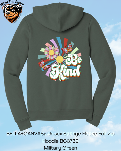 Retro Be Kind Full Zip Hoodie