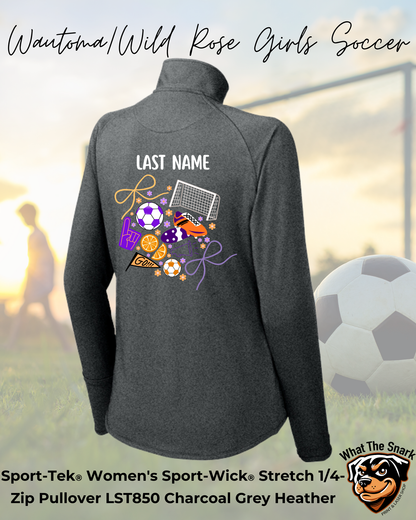 WWR Girls Soccer Full Back 1/4 Zip