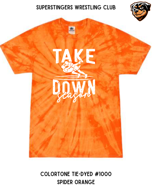 Super Stingers Take Down Season Tie Dye Youth Tee