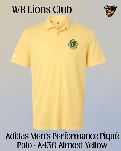 WR Lions Mens Adidas Polo