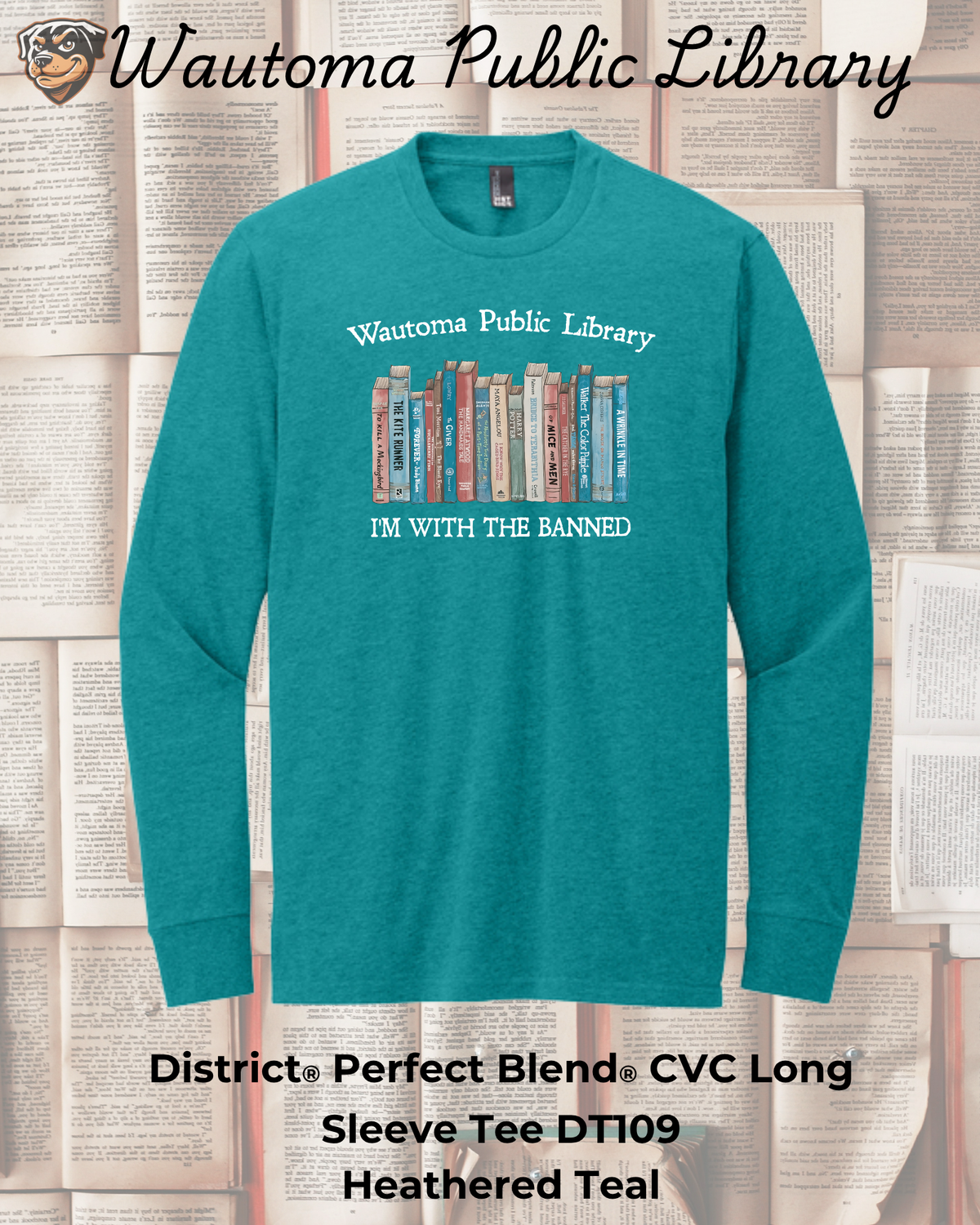 Wautoma Library "I'm with the Banned" Long Sleeve