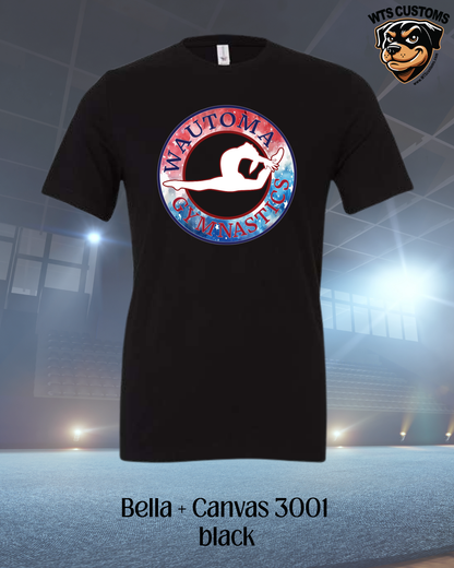 Wautoma Gymnastics Tie Dye Logo Tee
