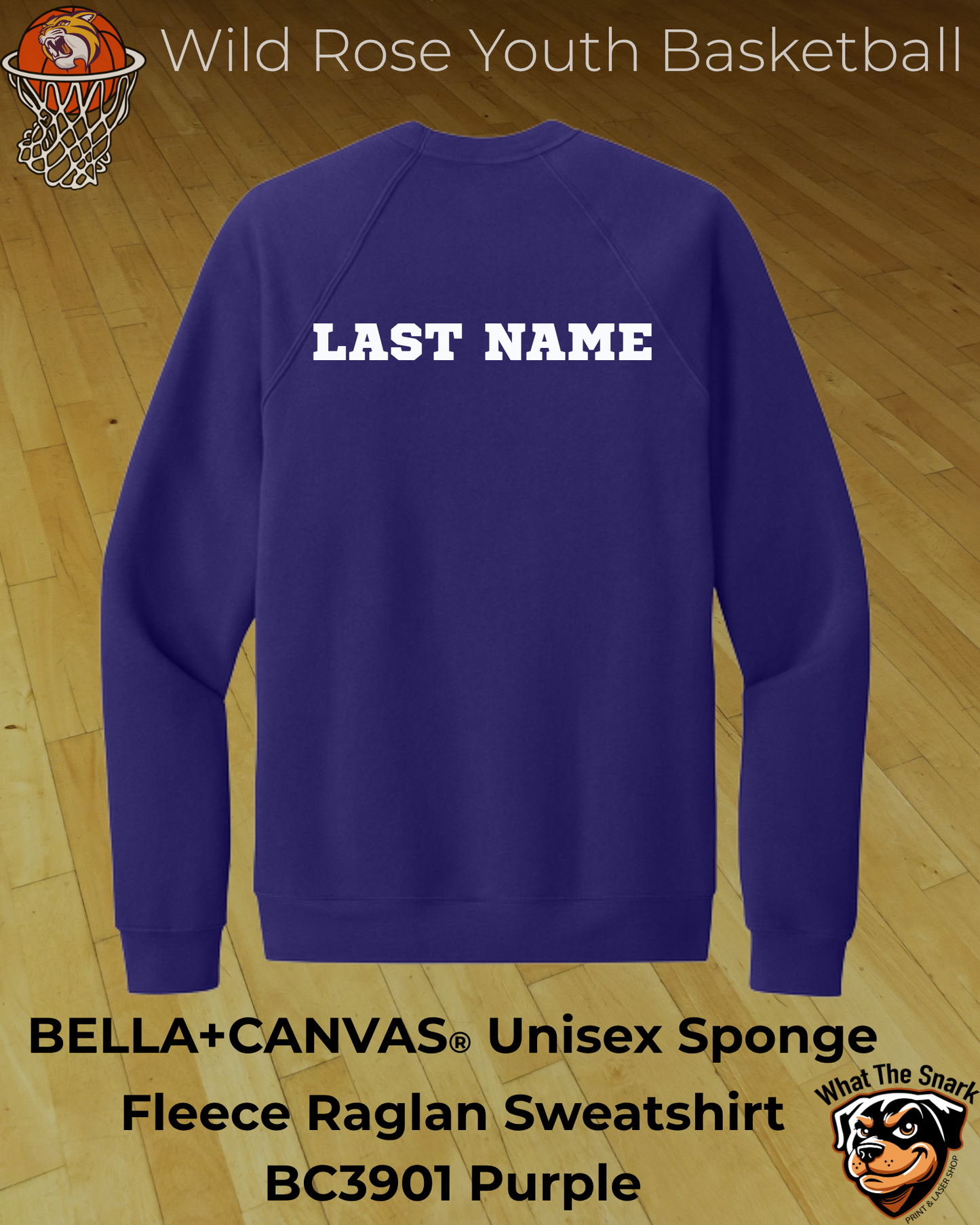 Wildcat Youth Basketball Mom Fleece Crewneck