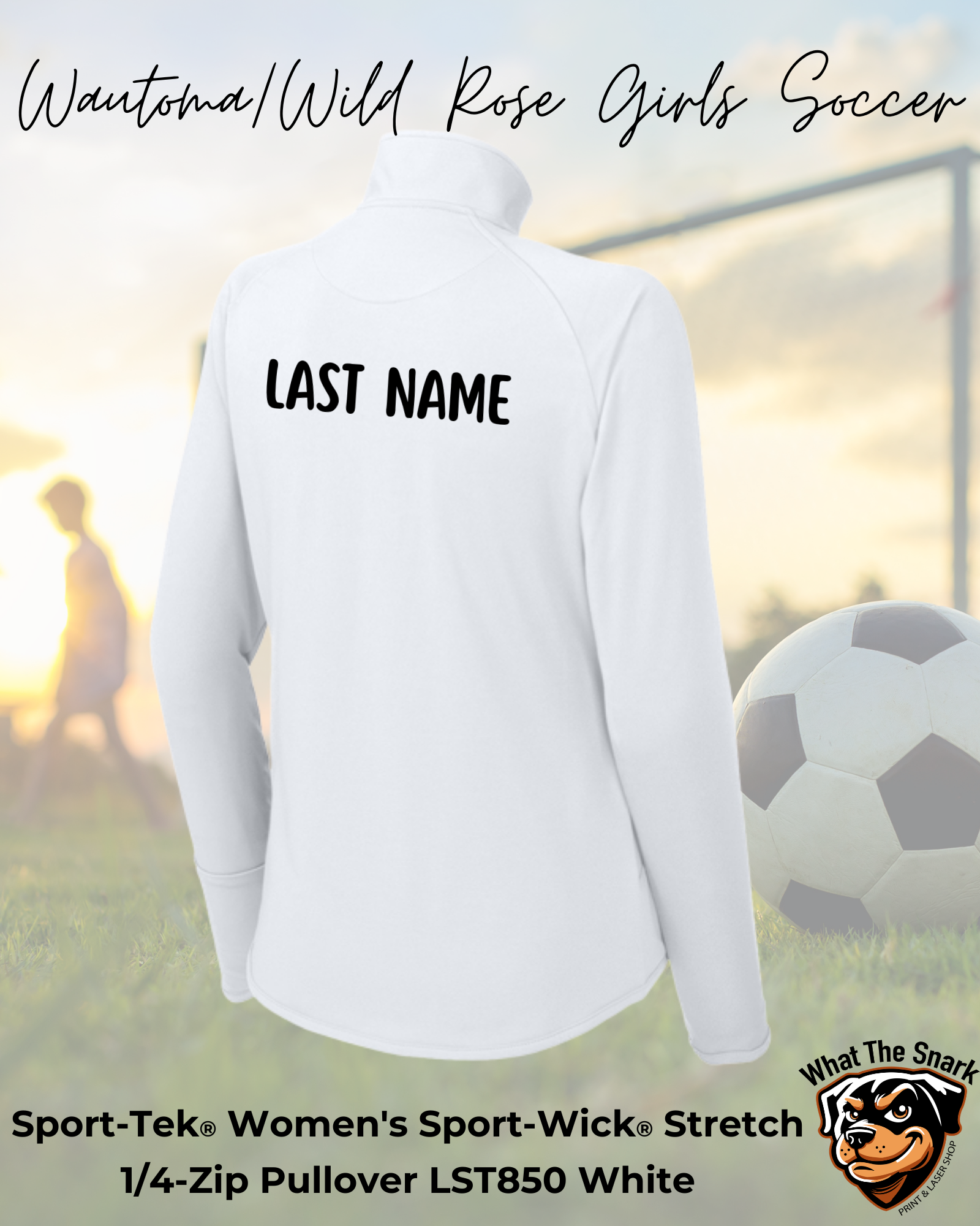 WWR Girls Soccer Wild Hornets Ladies 1/4 Zip