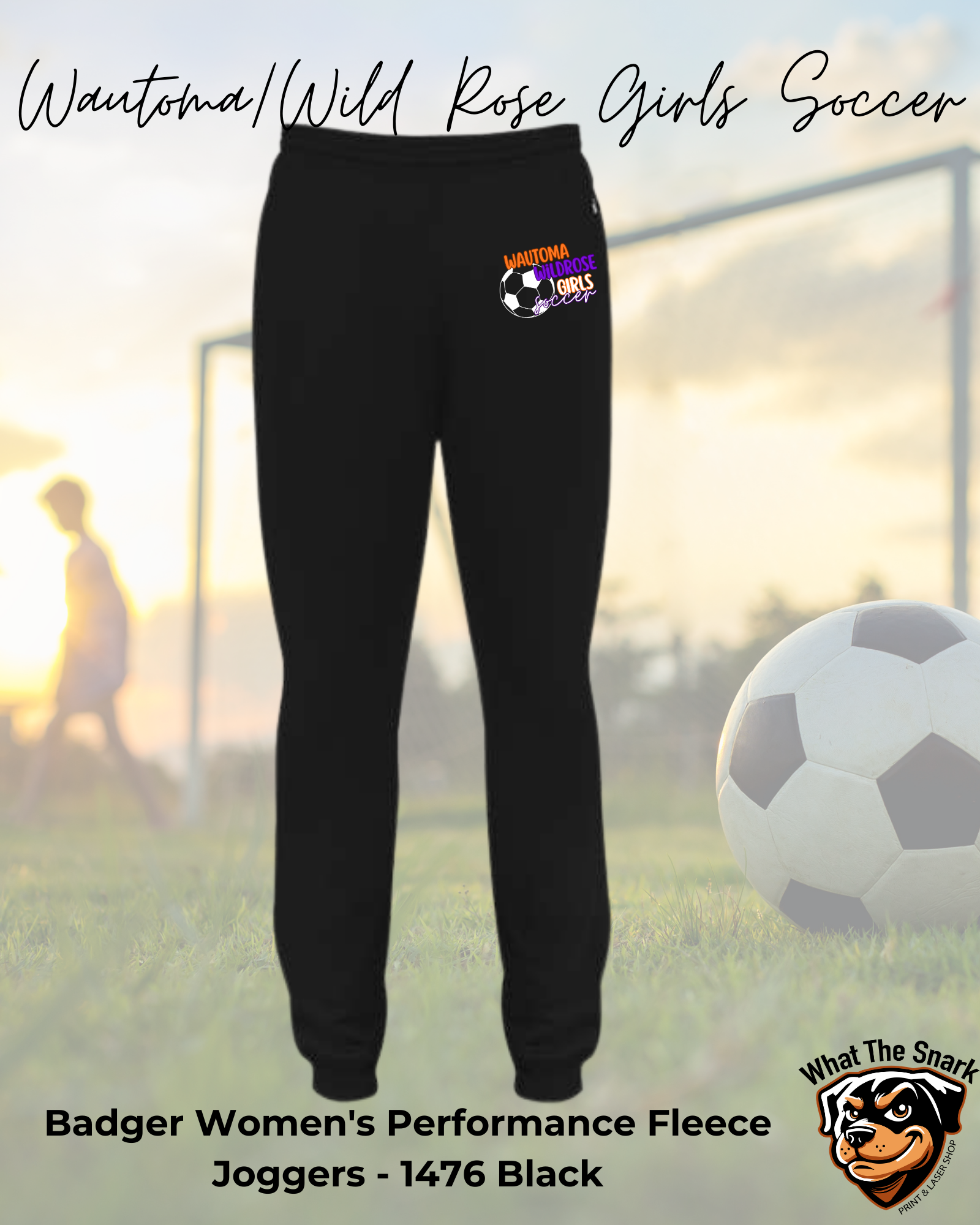 WWR Girls Soccer Split Ball Logo Women's Joggers