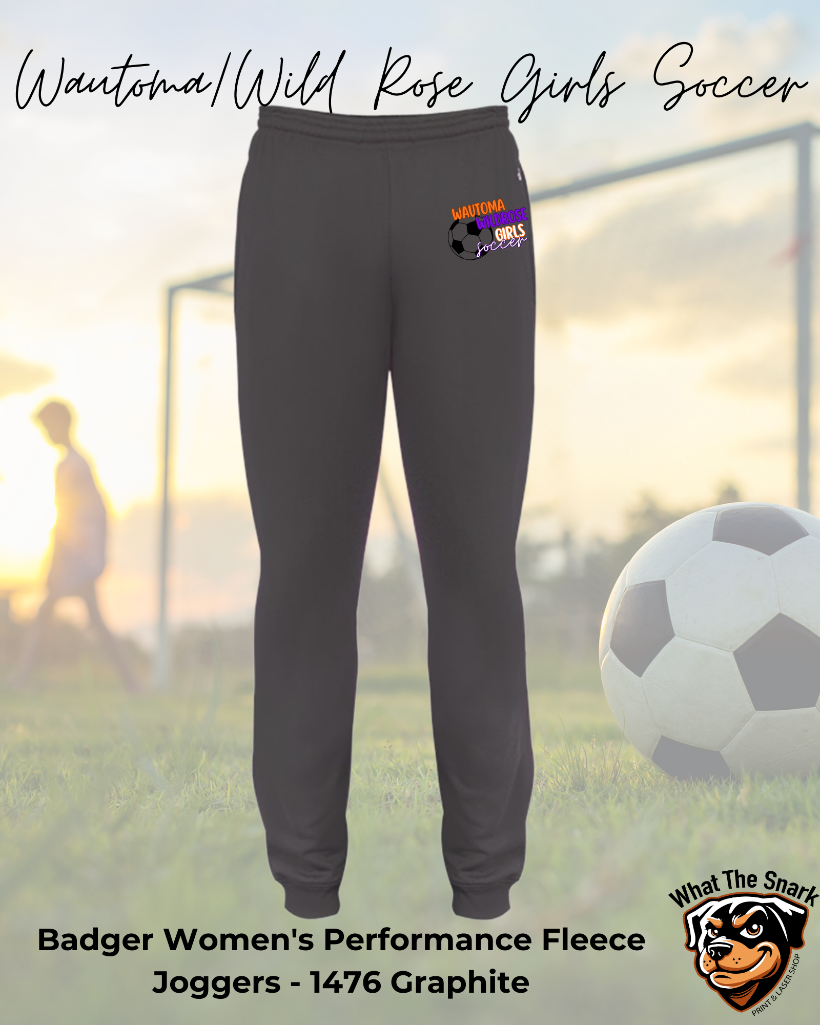 WWR Girls Soccer Split Ball Logo Women's Joggers