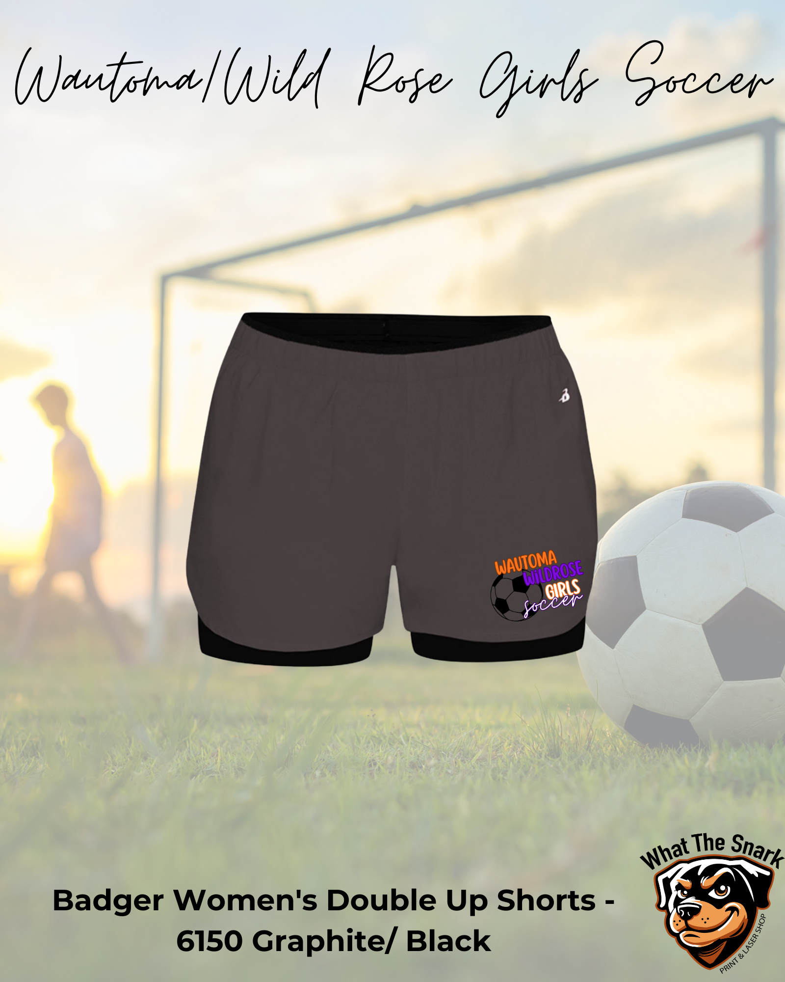 WWR Girls Soccer Womens Double Up Shorts