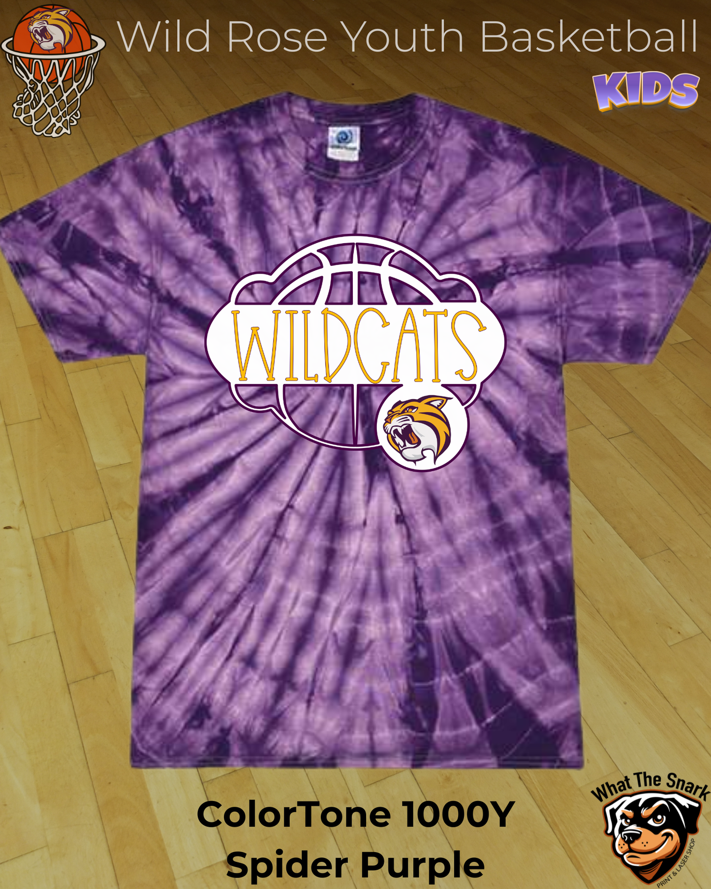 Wildcat Bubble Swish Youth Tee
