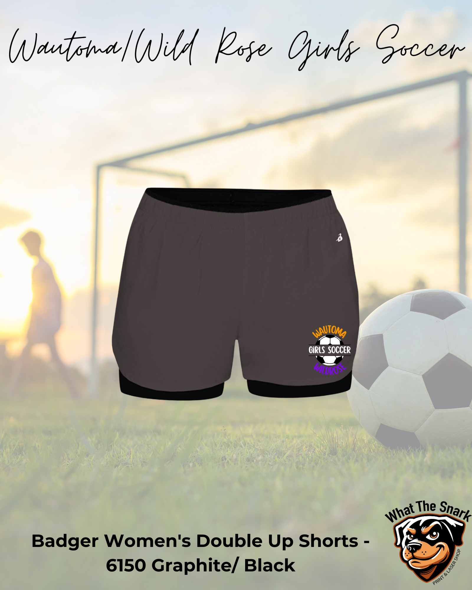 WWR Girls Soccer Womens Double Up Shorts